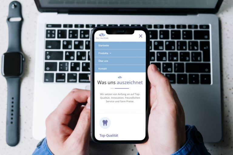 Website erstellen lassen - WebsiteWerk - Webdesign-Referenzen - Doc MediSafe GmbH - Frankfurt