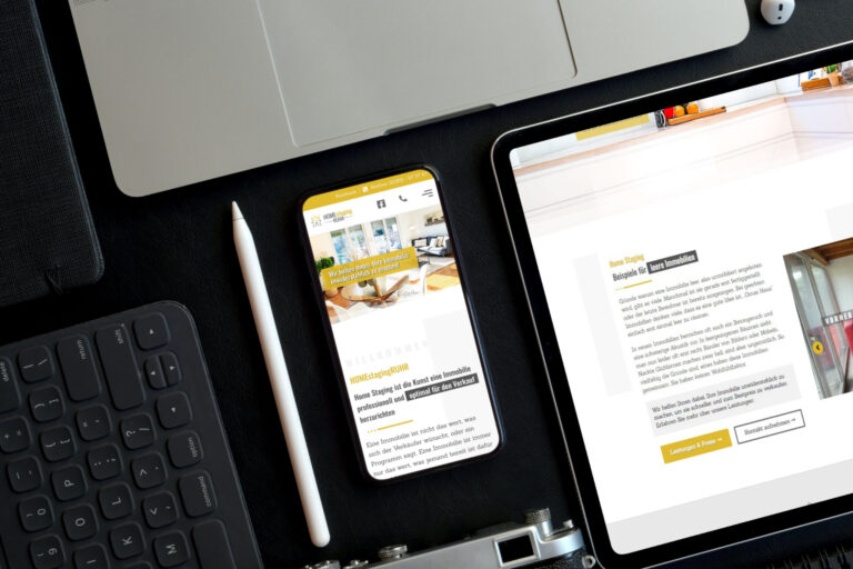 Website erstellen lassen - WebsiteWerk - Webdesign-Referenzen - HOMEstagingRUHR - Bochum