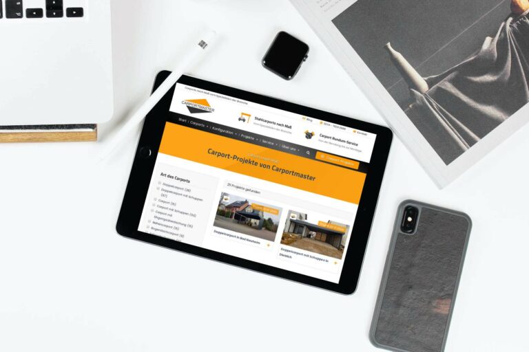 Website erstellen lassen - WebsiteWerk - Webdesign-Referenzen - Carportmaster - Leverkusen