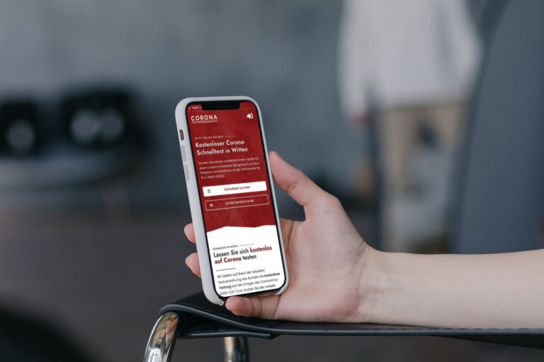 Website erstellen lassen - WebsiteWerk - Webdesign-Referenzen - Corona-Schnelltest - Witten