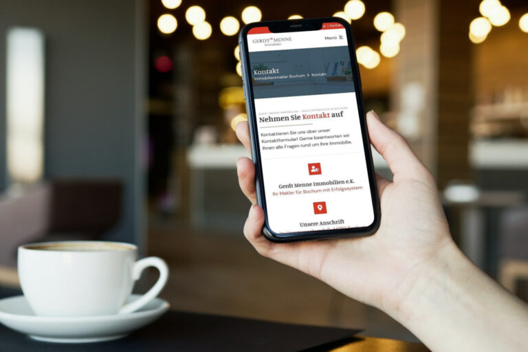 Website erstellen lassen - WebsiteWerk - Webdesign-Referenzen - Gerdt Menne Immobilien - Bochum