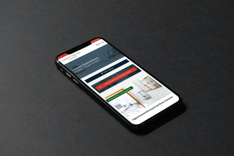 Website erstellen lassen - WebsiteWerk - Webdesign-Referenzen - Gerdt Menne Immobilien - Bochum