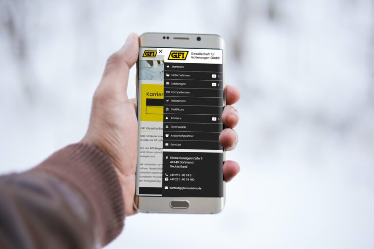 Website erstellen lassen - WebsiteWerk - Webdesign-Referenzen - GFI Gesellschaft für Isolierungen GmbH - Dortmund