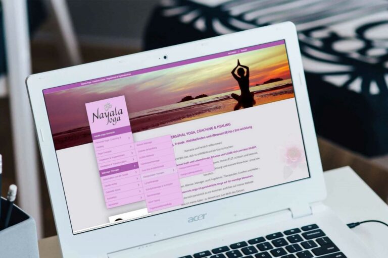 Website erstellen lassen - WebsiteWerk - Webdesign-Referenzen - Nayala Yoga - Egweil