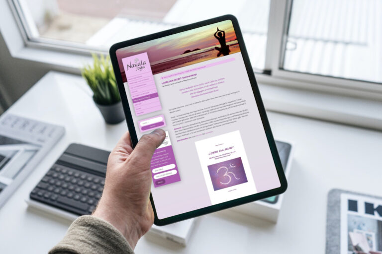 Website erstellen lassen - WebsiteWerk - Webdesign-Referenzen - Nayala Yoga - Egweil