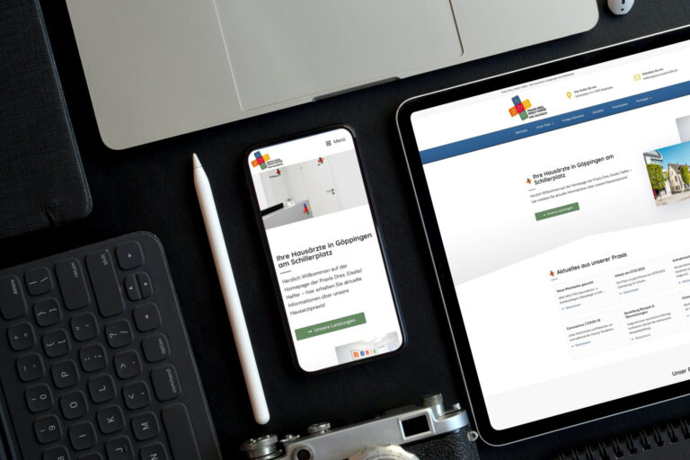 Website erstellen lassen - WebsiteWerk - Webdesign-Referenzen - Praxis Dres. Eisele/ Haffer/ Baur - Göppingen