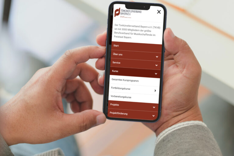 Website erstellen lassen - Websitewerk - Webdesign-Referenzen - Tonkünstlerverband Bayern e.V. - München
