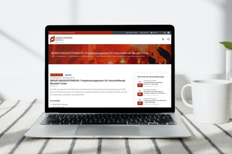 Website erstellen lassen - Websitewerk - Webdesign-Referenzen - Tonkünstlerverband Bayern e.V. - München