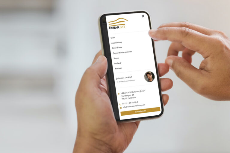 Website erstellen lassen - WebsiteWerk - Webdesign-Referenzen - URBAN.SKY Heilbronn GmbH - Heilbronn